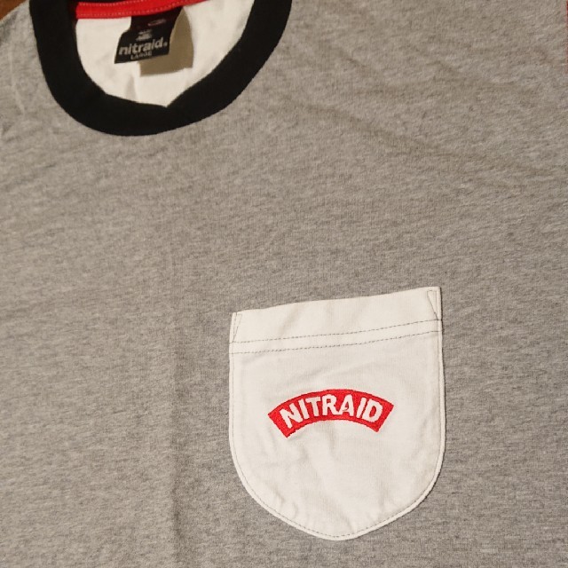 nitraid(ナイトレイド)のnitraid Tシャツ クレイジーパターン 赤黒白 美品 メンズのトップス(Tシャツ/カットソー(半袖/袖なし))の商品写真