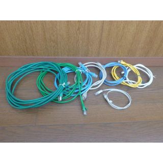 LANケーブル各種　８本(PC周辺機器)