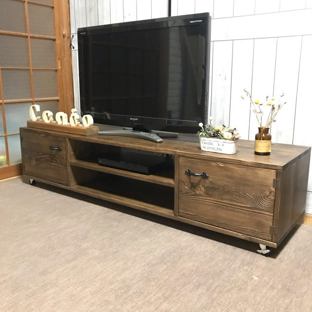 【横幅150cm】新商品両サイド扉付きテレビボード