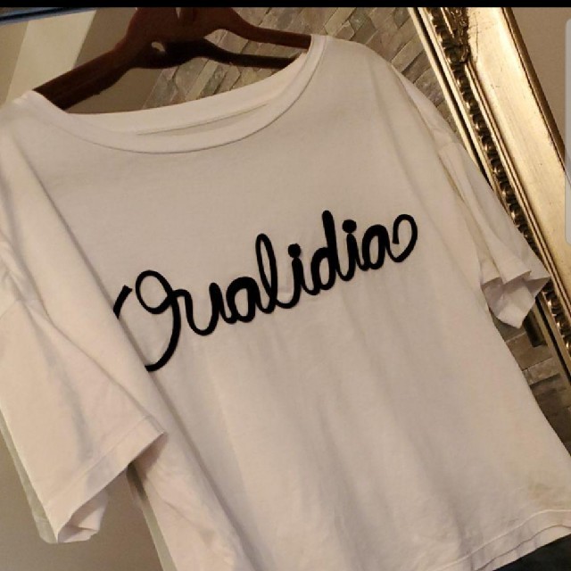 GRACE CONTINENTAL(グレースコンチネンタル)の19SS グレースコンチネンタル コード刺繍ロゴトップ Tシャツ  レディースのトップス(シャツ/ブラウス(半袖/袖なし))の商品写真