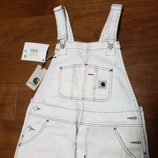 【新品】Carhartt　サロペットスカート　ホワイト　サイズXS