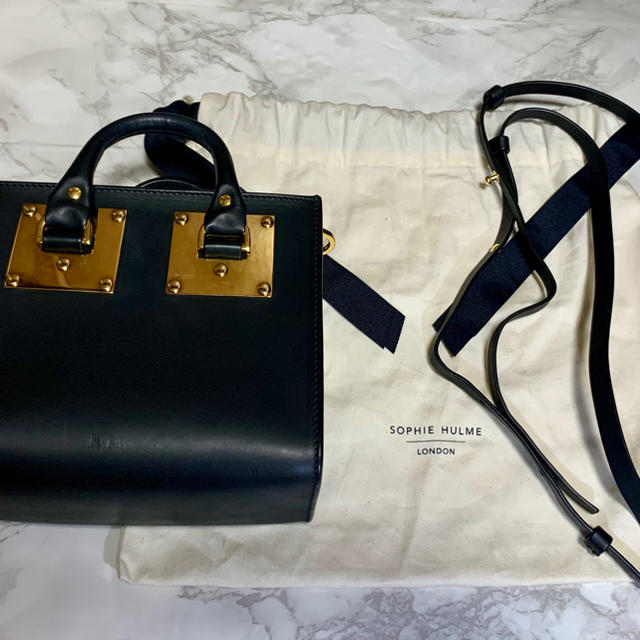 Sophie Hulme 2way ハンドバッグ　ショルダーバッグ　レザー