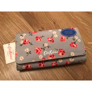 キャスキッドソン(Cath Kidston)のキャスキッドソン   財布　ウォレット　タグ付き　新品未使用　花柄　ブルー　水色(財布)