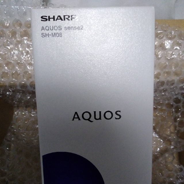 スマートフォン/携帯電話値下げ　AQUOS SENSE 2　SH-M08 ホワイトシルバー　SIMフリー