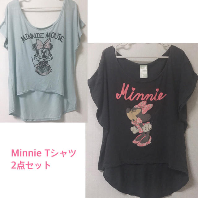 Disney(ディズニー)のミニー Tシャツ　2点セット　カットソー　ディズニー レディースのトップス(Tシャツ(半袖/袖なし))の商品写真