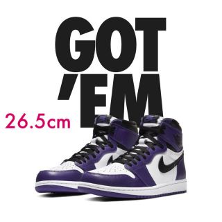 ナイキ(NIKE)の【にゃろめ様専用】NIKE Air Jordan 1 Court Purple(スニーカー)