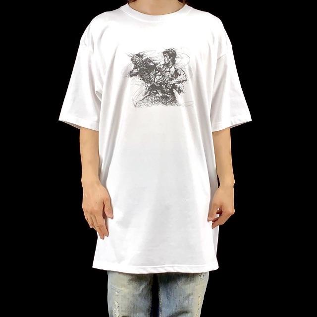 新品 大きい オーバー サイズ ブルースリー デッサン ビッグ Tシャツ メンズのトップス(Tシャツ/カットソー(半袖/袖なし))の商品写真