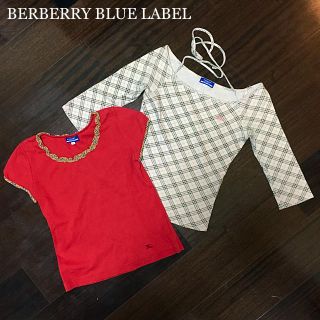 バーバリー(BURBERRY)のバーバリー春夏カットソー2枚セット(カットソー(長袖/七分))