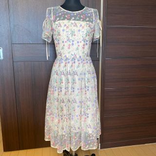 ジルスチュアート(JILLSTUART)のJILLSTUARTチュールレースワンピース(ひざ丈ワンピース)