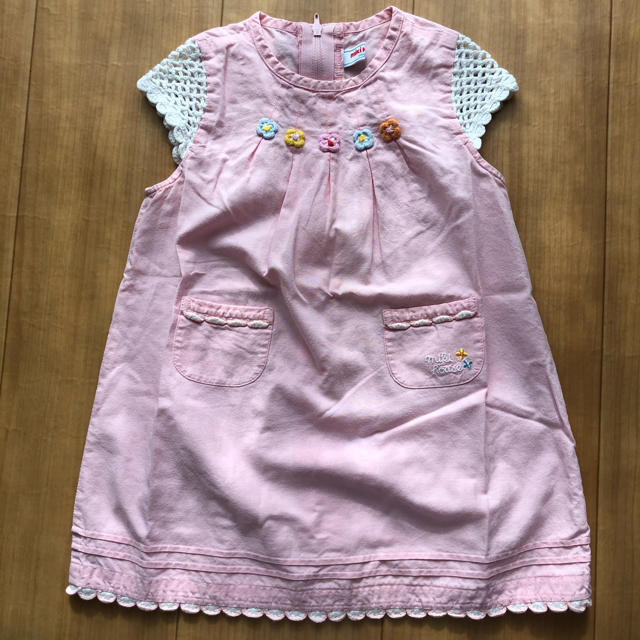 mikihouse(ミキハウス)のミキハウス　ワンピース　ジャンパースカート　90 キッズ/ベビー/マタニティのキッズ服女の子用(90cm~)(ワンピース)の商品写真