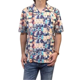 ギャルソンウェーブ(Garcon Wave)の新品　ＸＬ　希望小売価格 10,780円　フォトプリント　半袖シャツ　ポリシャツ(シャツ)
