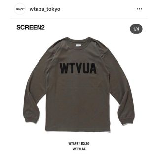 ダブルタップス(W)taps)のWTAPS 19AW WTVUA L BLUE GRAY 試着程度の極美品(Tシャツ/カットソー(七分/長袖))