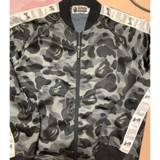 アベイシングエイプ(A BATHING APE)の激レアS！ BAPE ABCカモ STA!TAPE JERSEY TOP黒  (ジャージ)