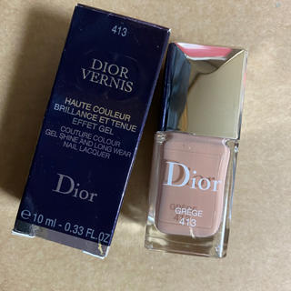 ディオール(Dior)のDIOR ヴェルニ 413 GREGE グレージュ(マニキュア)