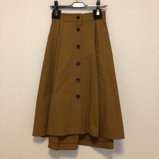 ドレステリア(DRESSTERIOR)のドレステリア タックフレアースカート キャメル(ロングスカート)