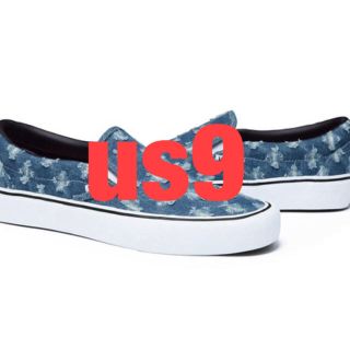 シュプリーム(Supreme)のSupreme Vans Hole Punch Denim Slip-On (スニーカー)