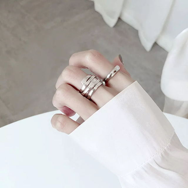 5five line silver ring シルバーリング レディースのアクセサリー(リング(指輪))の商品写真