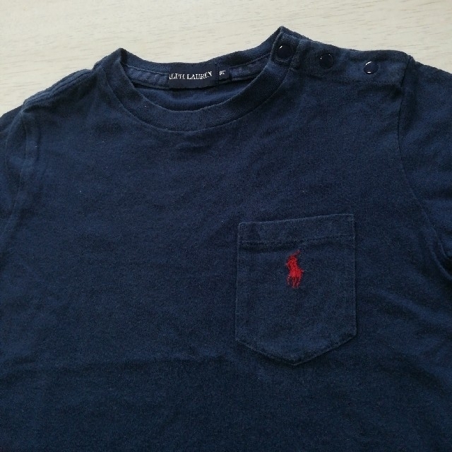 POLO RALPH LAUREN(ポロラルフローレン)のTシャツ 80 ラルフローレン 紺色 キッズ/ベビー/マタニティのベビー服(~85cm)(Ｔシャツ)の商品写真