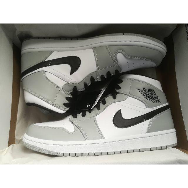 AIR JORDAN 1 MID LIGHTS MOKEGREY 3足