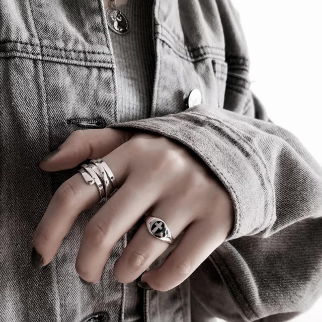 5five line silver ring シルバーリング メンズのアクセサリー(リング(指輪))の商品写真