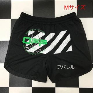 オフホワイト(OFF-WHITE)の新品20SS OFF-WHITE ハリー ザ バニー メッシュ ショーツ M 黒(ショートパンツ)