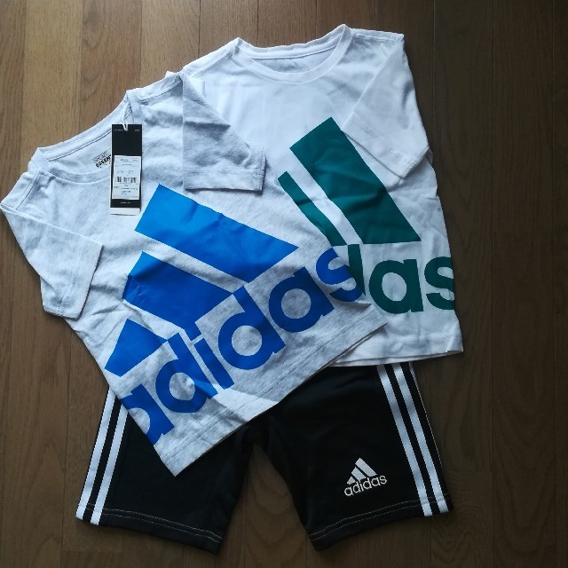 adidas(アディダス)の110㎝　adidas　ティーシャツ　ハーフパンツセット キッズ/ベビー/マタニティのキッズ服男の子用(90cm~)(パンツ/スパッツ)の商品写真