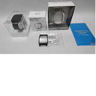 ソニー(SONY)のSONY smartwatch3 リストバンド(メタル他)+コアホルダー(腕時計(デジタル))