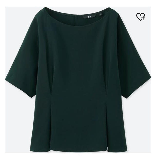 UNIQLO(ユニクロ)のユニクロ ドレープタック Tブラウス レディースのトップス(シャツ/ブラウス(半袖/袖なし))の商品写真