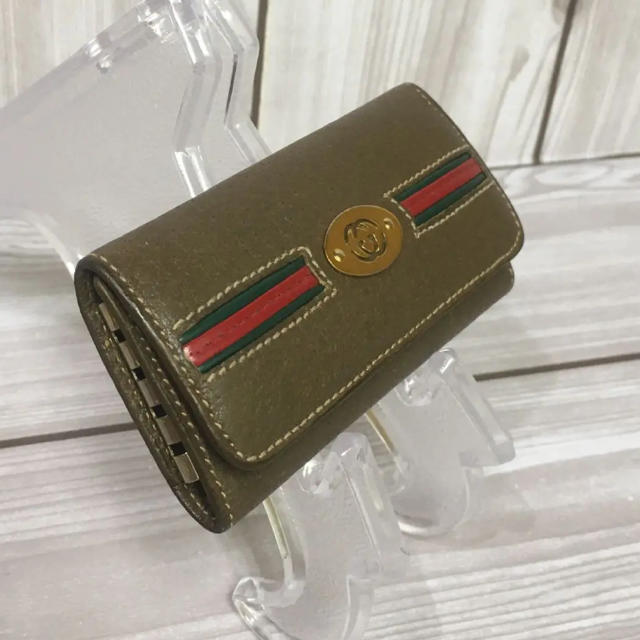 Gucci(グッチ)の【早い者勝ち】GUCCI グッチ　シェリーライン柄４連キーケース レディースのファッション小物(キーケース)の商品写真