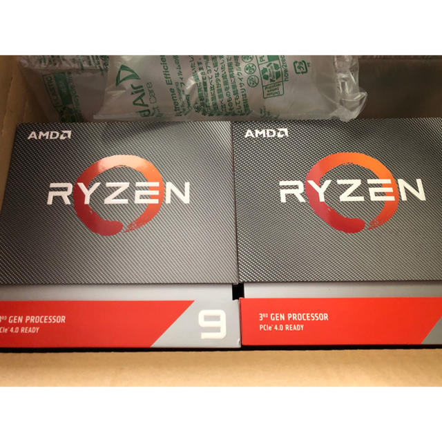 新品★ CPU AMD ryzen 9 3950x ２個