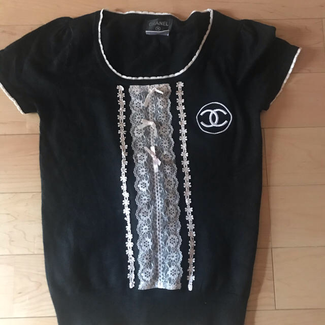 CHANEL(シャネル)のシャネル  シルクニットシャツ２枚セット レディースのトップス(Tシャツ(半袖/袖なし))の商品写真