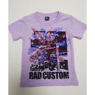 ラッドカスタム(RAD CUSTOM)のRADcustom  半袖Tシャツ 100 パープル ラインストーン ユニオン(Tシャツ/カットソー)