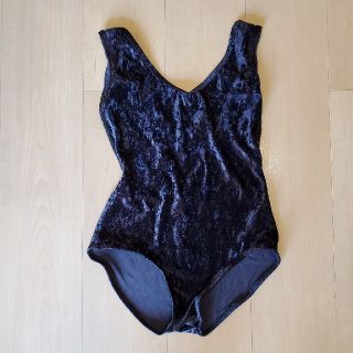 新品‼️ yumiko レオタード 黒ベロア×黒メッシュ×黒ベロア s(ダンス/バレエ)