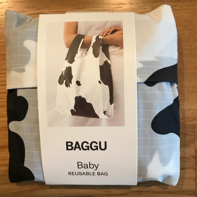 BAGGU 新品 Baby  牛柄　白黒