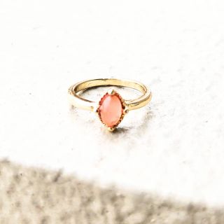 アーカー(AHKAH)のpink serpente ring*ピンクセルペンティリング(リング(指輪))