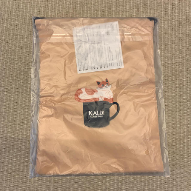 KALDI(カルディ)のカルディ　ニャンコーヒー　巾着袋 レディースのファッション小物(ポーチ)の商品写真
