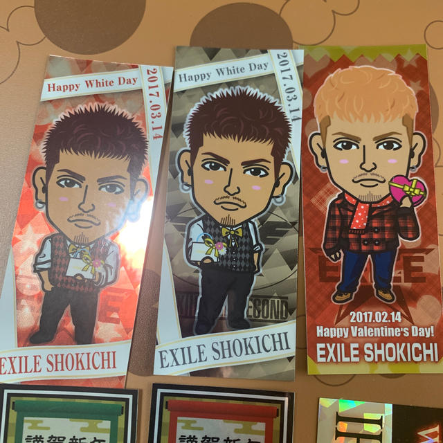 EXILE THE SECOND(エグザイルザセカンド)のEXILE SECOND SHOKICHI 八木将吉 シール 千社札  エンタメ/ホビーのタレントグッズ(ミュージシャン)の商品写真