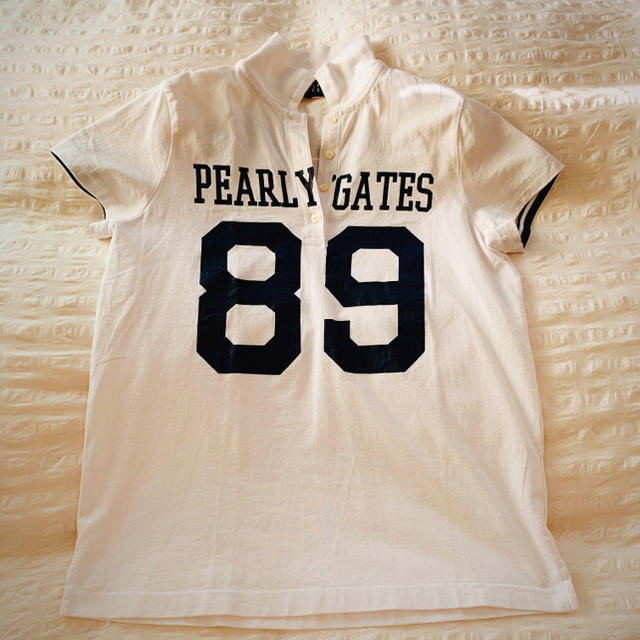 PEARLY GATES(パーリーゲイツ)の☆★PEARILYGATESパーリーゲイツイツ89ナンバーポロサイズ1☆★ スポーツ/アウトドアのゴルフ(ウエア)の商品写真