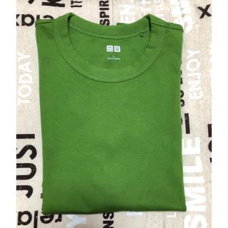 ユニクロ(UNIQLO)のユニクロユー クルーネックTシャツ新品グリーン(Tシャツ(半袖/袖なし))