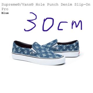 シュプリーム(Supreme)のSupreme Vans Hole Punch Denim Slip-On(スリッポン/モカシン)