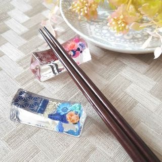 No.13,14 桜の固まるハーバリウム箸置き2個set