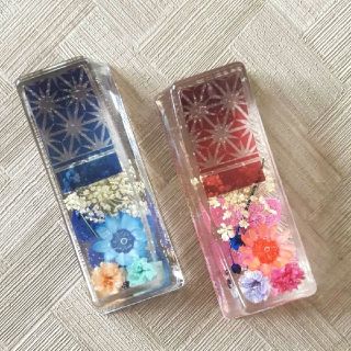 No.13,14 桜の固まるハーバリウム箸置き2個set
