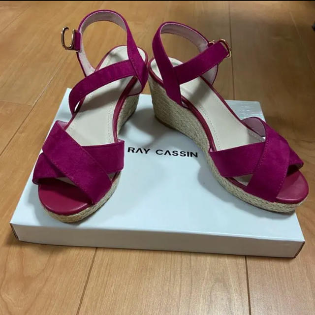 RayCassin(レイカズン)のウェッジソールスエードサンダル レディースの靴/シューズ(サンダル)の商品写真