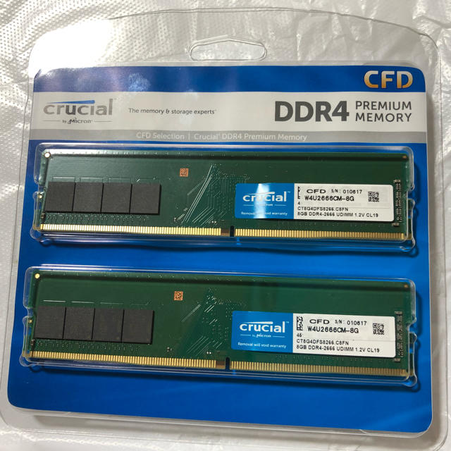 CFD DDR4-2666 16GB(8GBx2) デスクトップ用メモリ