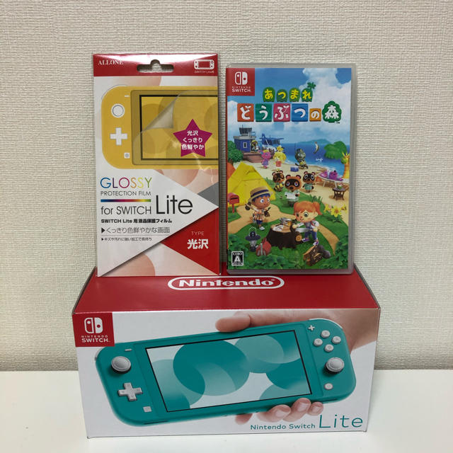 Nintendo Switch  Lite ターコイズ　本体　どうぶつの森セットあつまれどうぶつの森