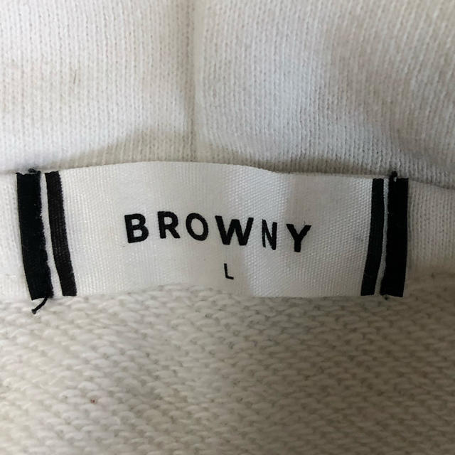 BROWNY(ブラウニー)のブラウニー白パーカー メンズのトップス(パーカー)の商品写真