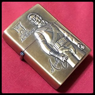 ジッポー(ZIPPO)のマイケルジャクソン  Ｄ zippo型 オイルライター 新品・未使用(タバコグッズ)