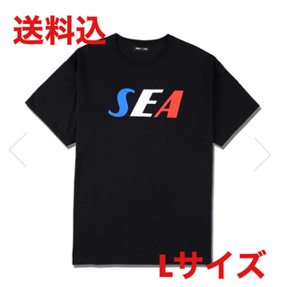 シー(SEA)のSEA TRICOLOR TEE BLACK L(Tシャツ/カットソー(半袖/袖なし))