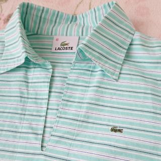 ラコステ(LACOSTE)のラコステ 半袖シャツ 40 ミントグリーン コットン100(シャツ/ブラウス(半袖/袖なし))