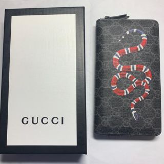 グッチ(Gucci)のGUCCI キングスネーク GGキャンバス GGスプリーム 長財布(長財布)